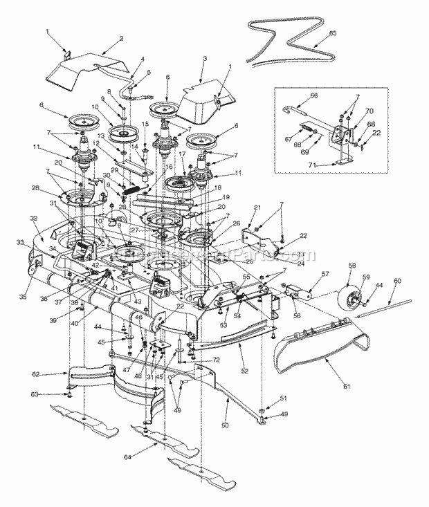 Part Location Diagram of 732-3084 MTD Spring